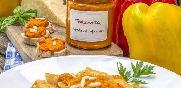 De penne met Peperotta. Foto La Vialla De penne met Peperotta. Foto La Vialla
