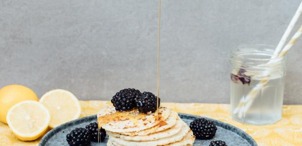 Chia citroen pannenkoeken - Lisa goes Vegan