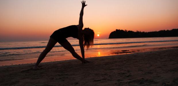 Fitness Zuiver myrthe zonsondergnag
