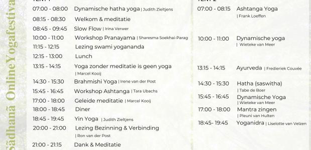 Planning Sãdhanã online yogafestival