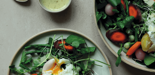 yoga eten salade makkelijke gezond