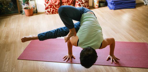 yoga in huis studio DIY gezellig