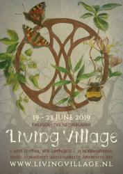 Flyer Living Village, meer dan een experimenteel festival