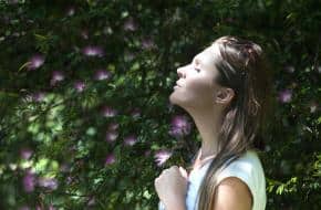 Vrouw in de zon